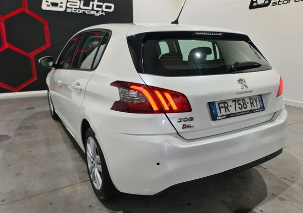Peugeot 308 cena 16700 przebieg: 28000, rok produkcji 2019 z Choszczno małe 191
